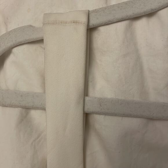 Saylor White Ostrich Feather Trim Dress Size S Retails: $368* - Picture 6 of 8